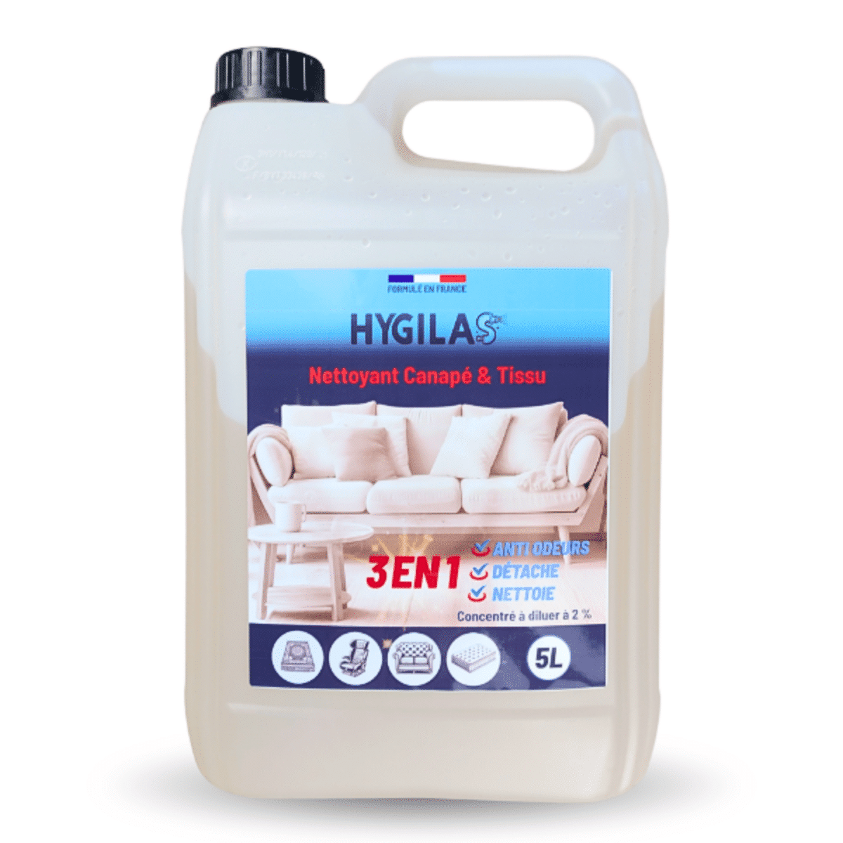Nettoyant Canapé & Tissu 5L - Professionnel - 5L
